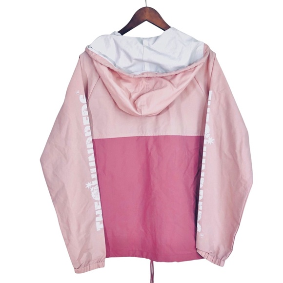 The Hundreds Dell 2 Anorak Jacket Windbreaker Nylon Pink Streetwear Size Medium - Picture 7 of 15